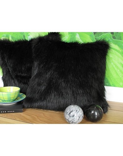 Coussin fausse fourrure - coussin, en