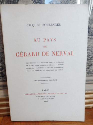 Pays gérard de nerval - gérard,