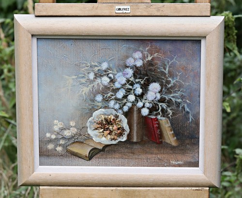 Huile sur toile signée - huile,