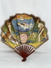 Éventail publicitaire ancien