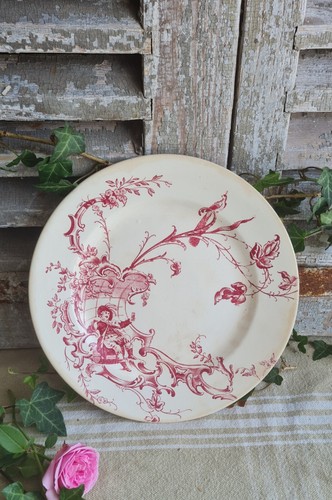 Ancienne assiette jvb terre - assiette, de