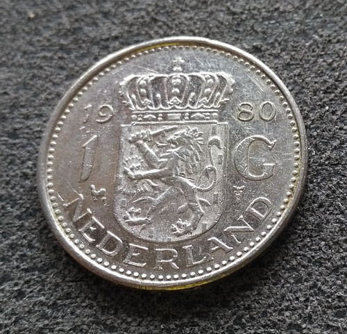 Monnaie pays bas gulden 1980 - pays,