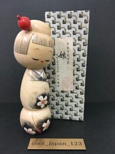 【STOCK OLS】Poupée japonaise Kokeshi 娘 Fille par Ryouka Aoki Hauteur 7,5 pouce...