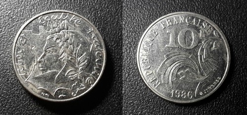 Vème république 10 francs - république,