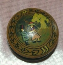 boite pilulier en bois buis à