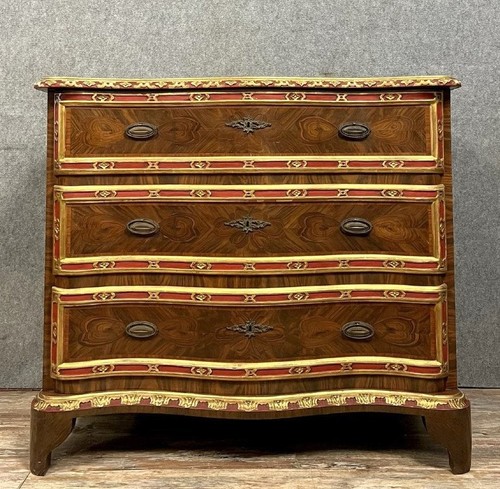 Commode galbée style louis - commode,
