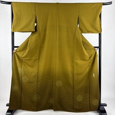 Beau kimono Yujiro Nakamura 167,5 cm en soie motif chrysanthème ancien