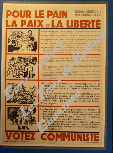Votez communiste pour paix - communiste,