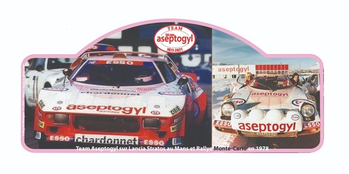 Plaque rallye 50 ans - plaque,