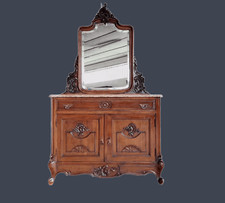 Commode En Noyer Avec Miroir