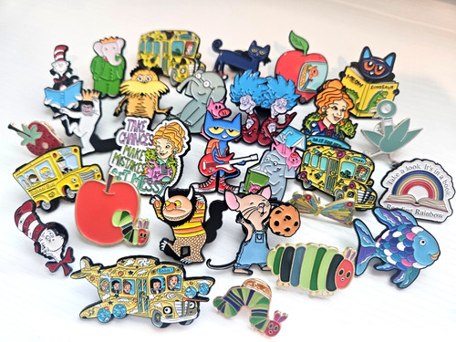 Children book character pins - character,