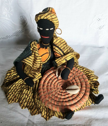Poupée africaine tissu - africaine, en