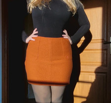 Jupe courte Terracotta en