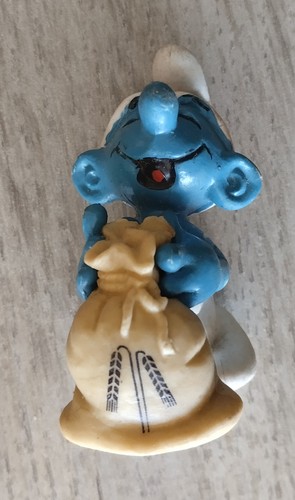 Figurine schtroumpf sac - sac, de
