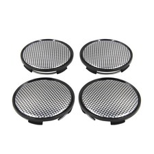 4pcs motif fibre carbone 63mm