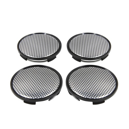 4pcs motif fibre - carbone, 63mm