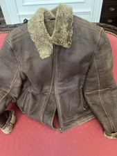 blouson cuir aviateur homme agneau retourné