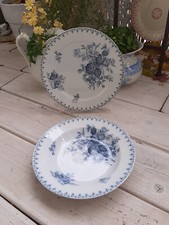 Assiette plate +1 creuse offert Sarreguemines Flore