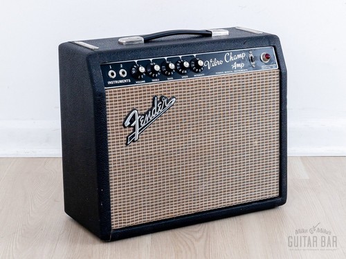 1966 fender vibro champ black - fender,