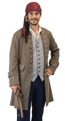 Exact jack sparrow coat pirate - exact,