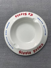 Ancien cendrier céramique pub Bière LA SLAVIA PRIMA bistro no pastis