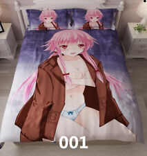 Future Diary Mirai Nikki Gasai Yuno dessin animé anime linge de lit cosplay h...