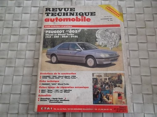 Revue technique peugeot 605 - revue,