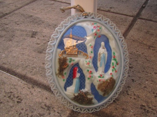 Cadre ancien verre bombé - ancien,