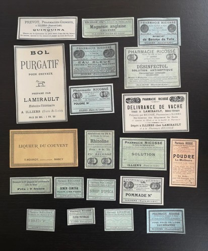 Ancien vintage étiquettes - ancien, 20