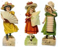 3 DECOUPI ANCIEN FILLETTES