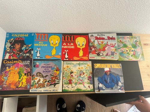 Disques vinyles 45t enfants - disques,