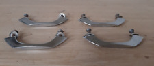 Lot de 4 anciennes poignées  de meuble en Inox entraxe 6.5 cm