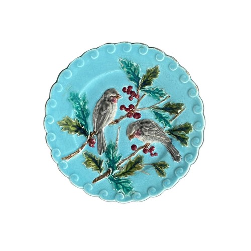 Assiette oiseaux houx - oiseaux,