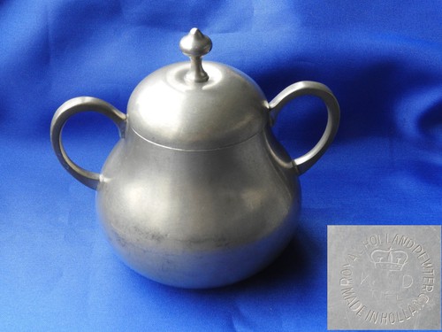 Ancien sucrier etain - sucrier, en