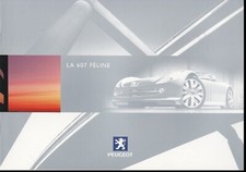 brochure 2000 PEUGEOT 607 FÉLINE !!! _ concept car _ en français________________