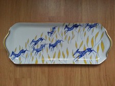 RARE superbe LONG PLAT A CAKE GATEAU signé HAVILAND LIMOGES Nairobi