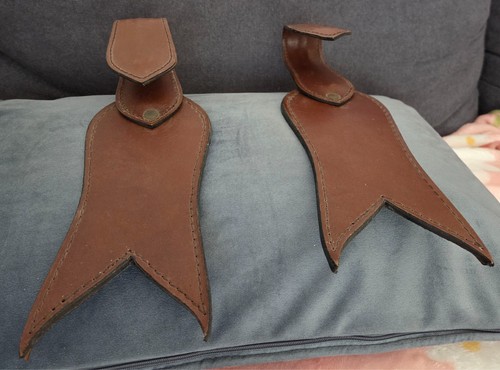 Anciens porte fusils cuir - fusils,