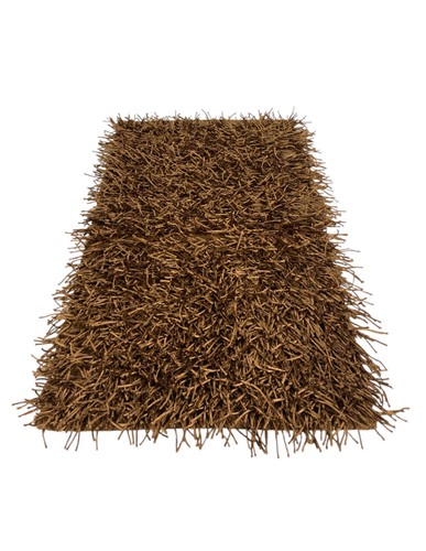 Tapis shaggy noisette moderne - shaggy,