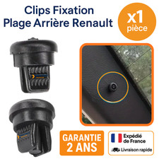 1 x Clip Fixation Plage Arrière Renault ✅ Clio Mégane Scénic Modus Laguna Coffre