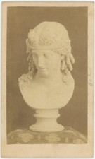 CDV circa 1865. Publicité maison Garnaud, terre cuite blanche ornementale.