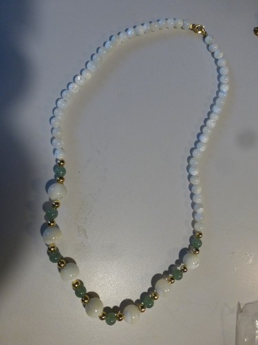 Collier perle nacre - , laiton