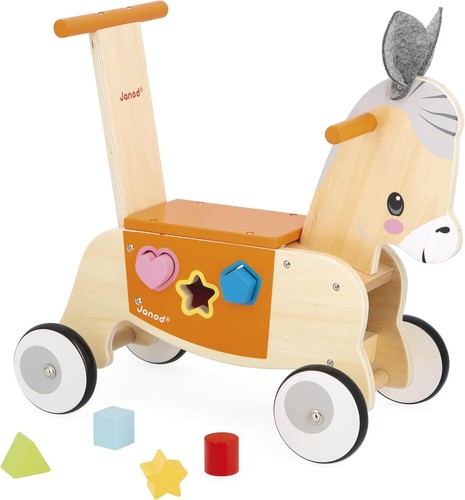 Janod chariot bois âne - chariot,