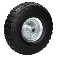 10" Roue brouette caoutchouc PU 4.10/3.50-4 avec axe 260 mm pneu chariot diable