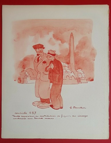 Estampe jacques touchet - jacques,