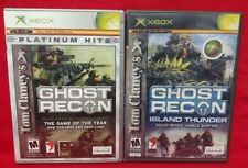 Tom Clancy Ghost Recon + Island Thunder  Lot Microsoft Xbox OG Game Rare Tested 