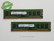 KIT 2 X 4GO BARRETTES DIMM RAM SAMSUNG M378B5173EB0-YK0 PC3L-12800U 1600 MHZ (6)