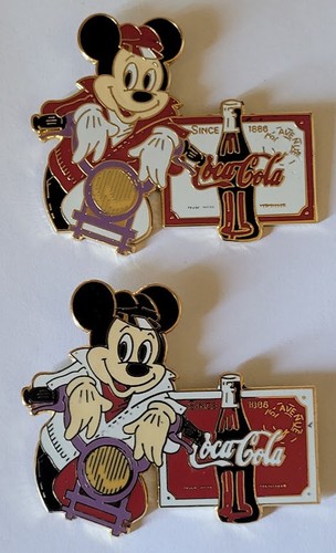 Pins disney mickey biker coca - pins,