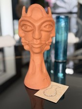 Vase sculpture visages - vase,