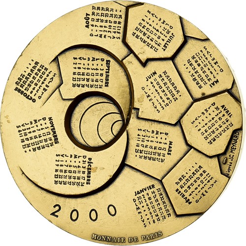 France médaille calendrier - france,,