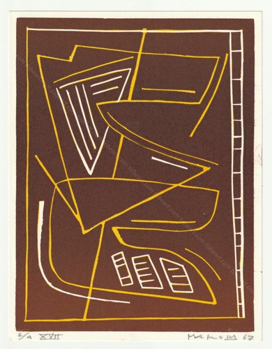 Alberto magnelli linogravure - magnelli.,